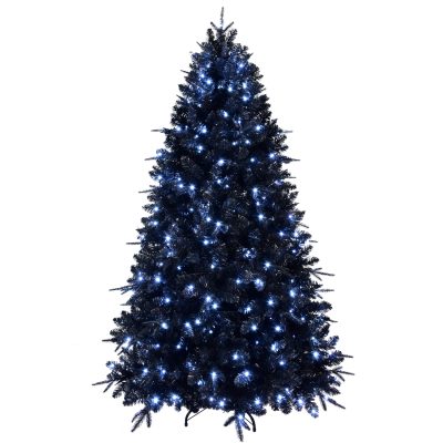 VCCR| Gothic Halloween Tree – Black PE+PVC with Eerie LED Lighting