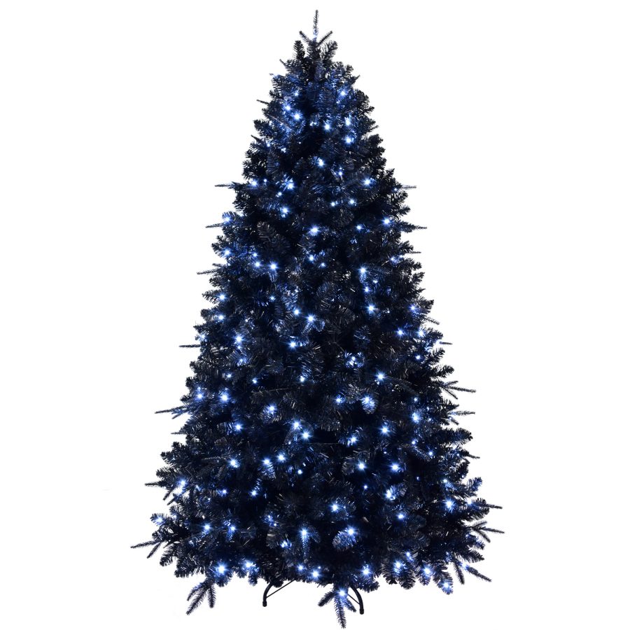 VCCR| Gothic Halloween Tree – Black PE+PVC with Eerie LED Lighting