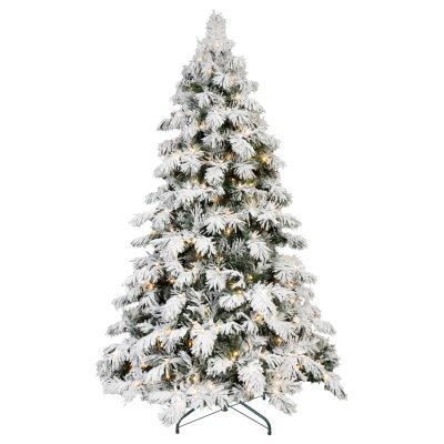 ZCSW| Snowfall PVC Xmas Tree – Realistic Frosted Branches with Warm LED