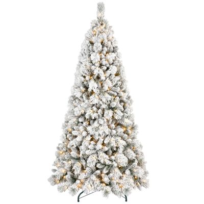 1 JCPN| Flocked Xmas Tree with Blooming Pine Needles - Elegant Design