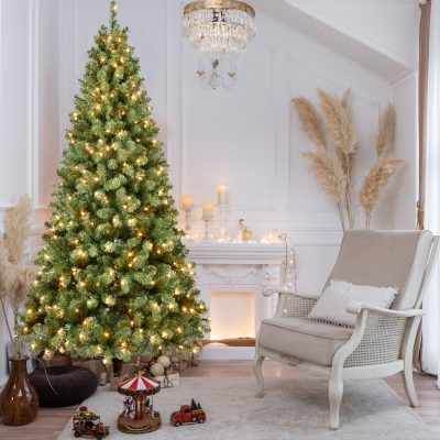 HCD| Classic PVC Christmas Tree with Lights - Affordable & Festive