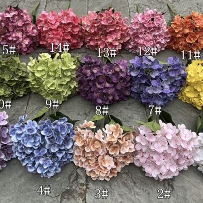15 Color Options| 5-Headed 3D Real Touch Hydrangea