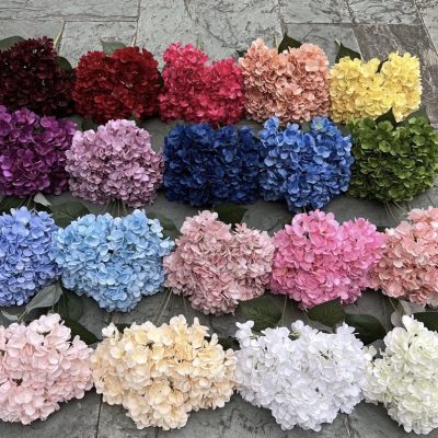 Budget-Friendly| 5-Bloom Silk French Hydrangeas