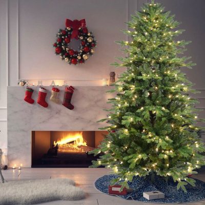 BCFU| Designer Slim Xmas Tree with Artistic Extended Branches - Optional Lighting
