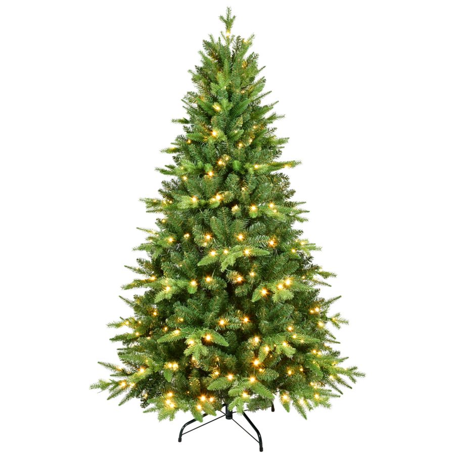 SCAS| PE+PVC Mixed Xmas Tree- Warm White Led