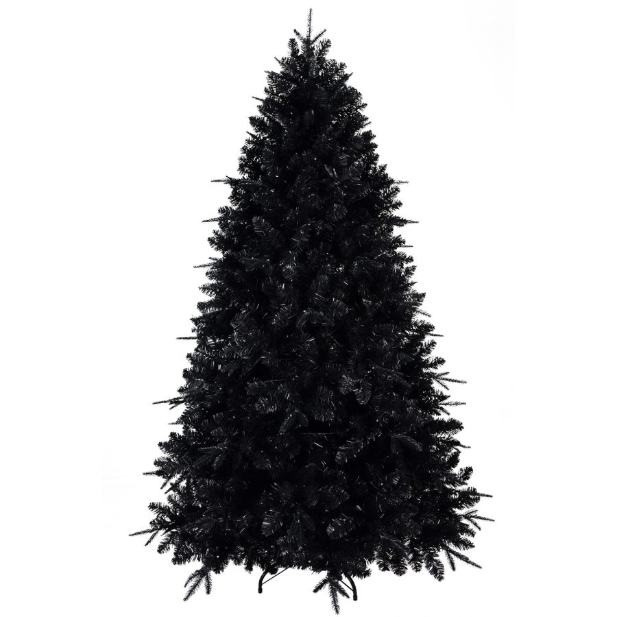 VCCR| Gothic Halloween Tree – Black PE+PVC with Eerie LED Lighting