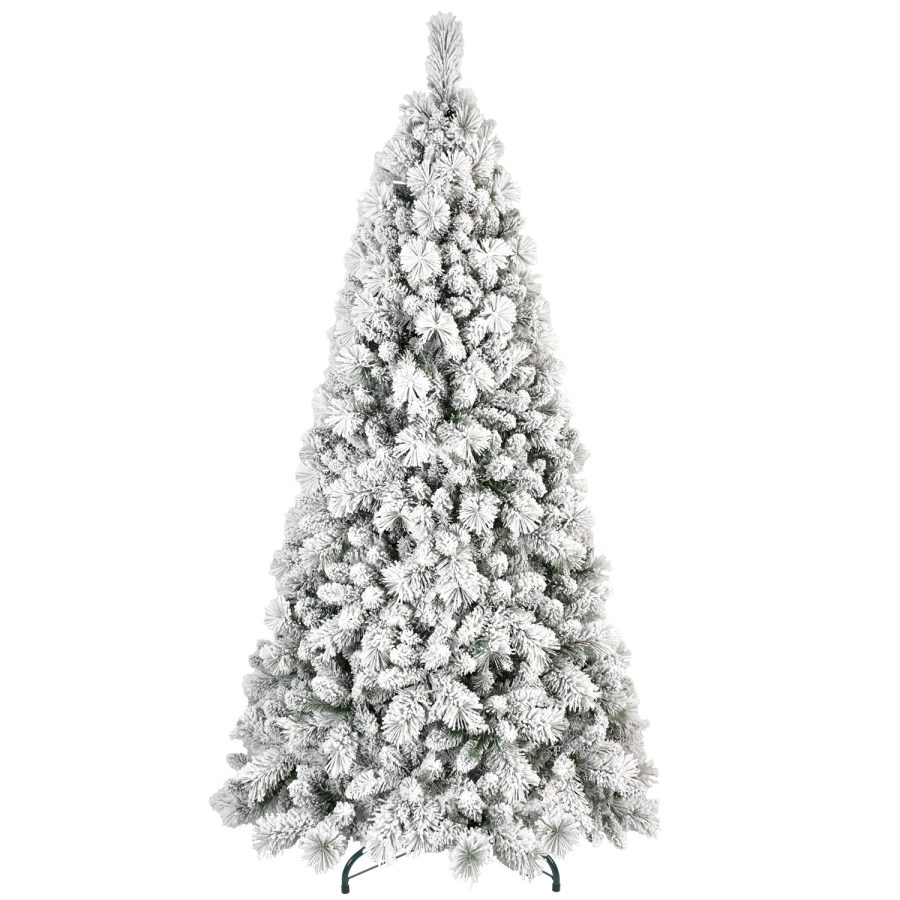 2 JCPN| Flocked Xmas Tree with Blooming Pine Needles - Elegant Design