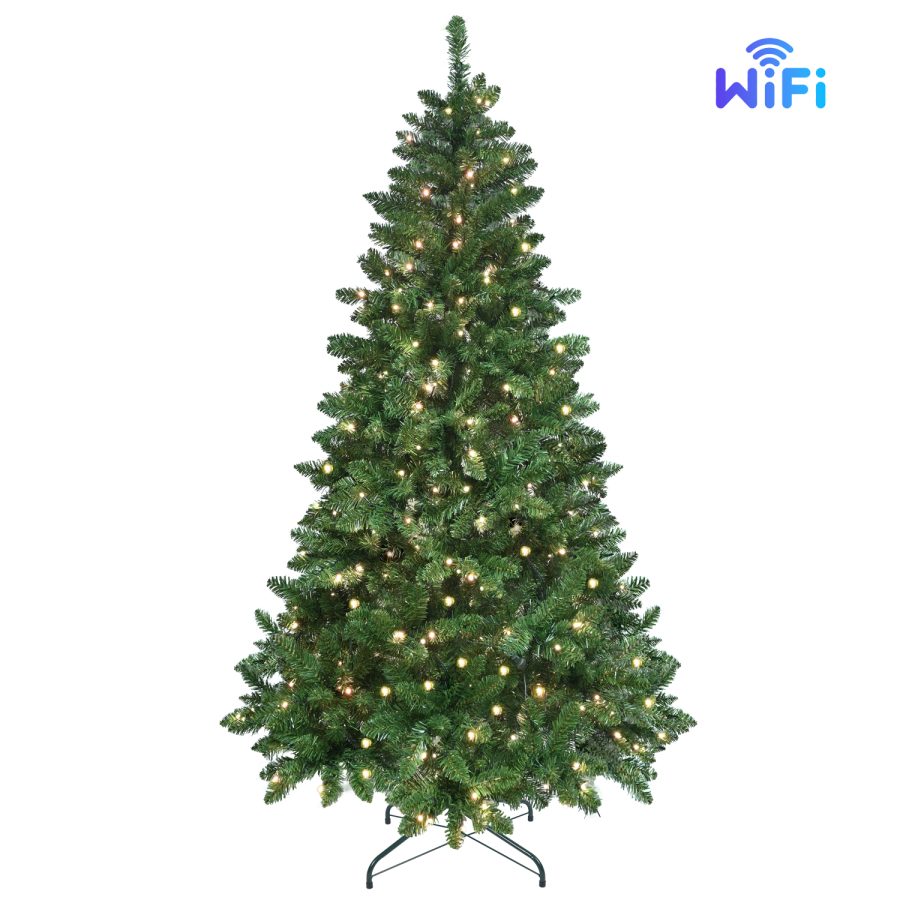 PCNS| WiFi-Enabled PVC Xmas Tree with APP-Controlled Lights & Music