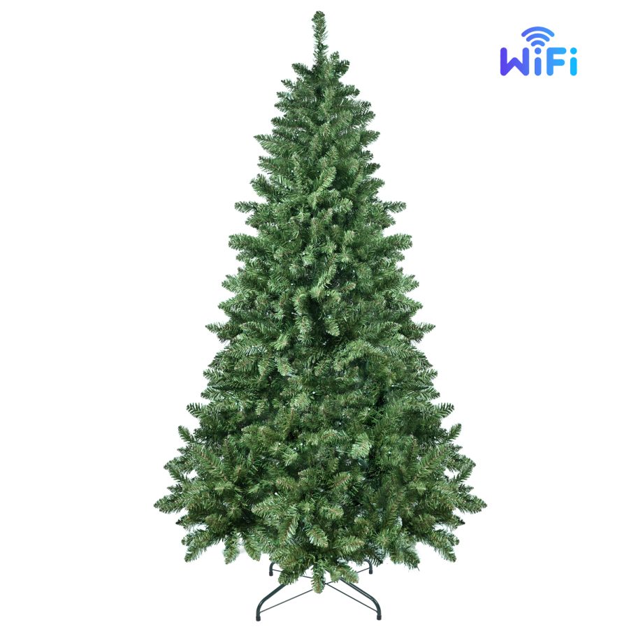 PCNS| WiFi-Enabled PVC Xmas Tree with APP-Controlled Lights & Music