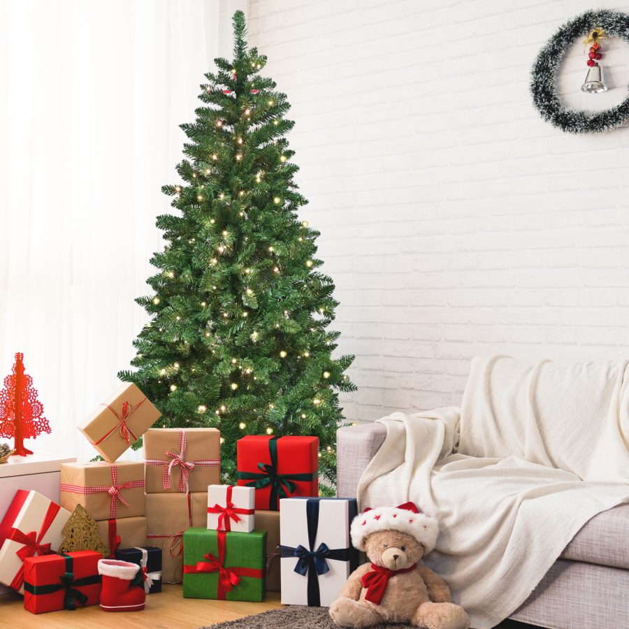 PCNS| WiFi-Enabled PVC Xmas Tree with APP-Controlled Lights & Music