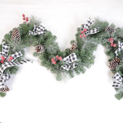 DC24086 Pine Cone Garland Wreath - Personalized Decor & Adjustable Length