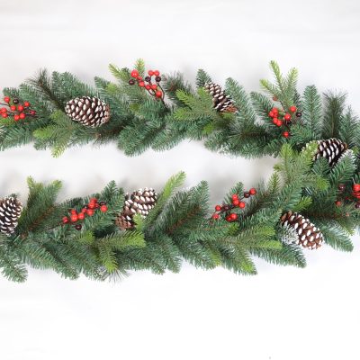 DC24134 Pine Cone Garland Wreath - Personalized Decor & Adjustable Length