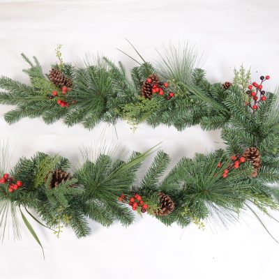 DC24135 Pine Cone Garland Wreath - Personalized Decor & Adjustable Length