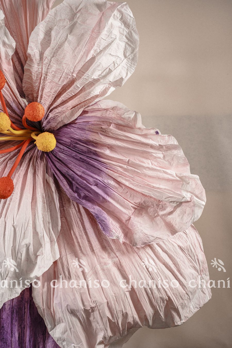 IMG02222 Oversized Gradient Paper Flowers with Stamen
