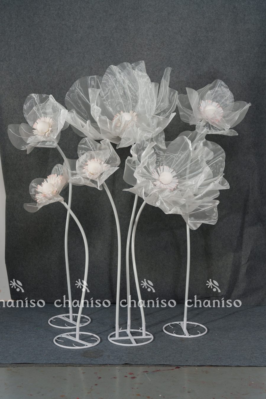 Handcrafted Giant Silk Florals for Floor Displays