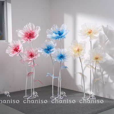 Handcrafted Giant Silk Florals for Floor Displays