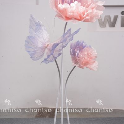 Handcrafted Giant Silk Florals for Floor Displays