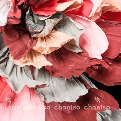 Vintage Red Clash Giant Paper Bloom