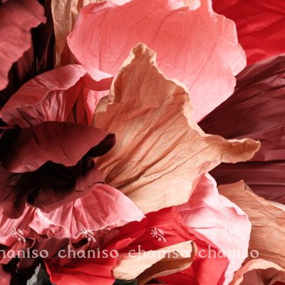 Vintage Red Clash Giant Paper Bloom