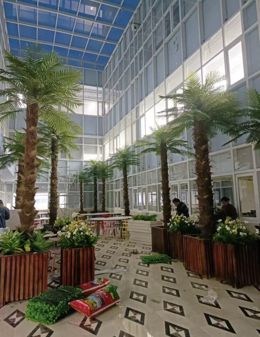 Artificial Fan Palm Tree