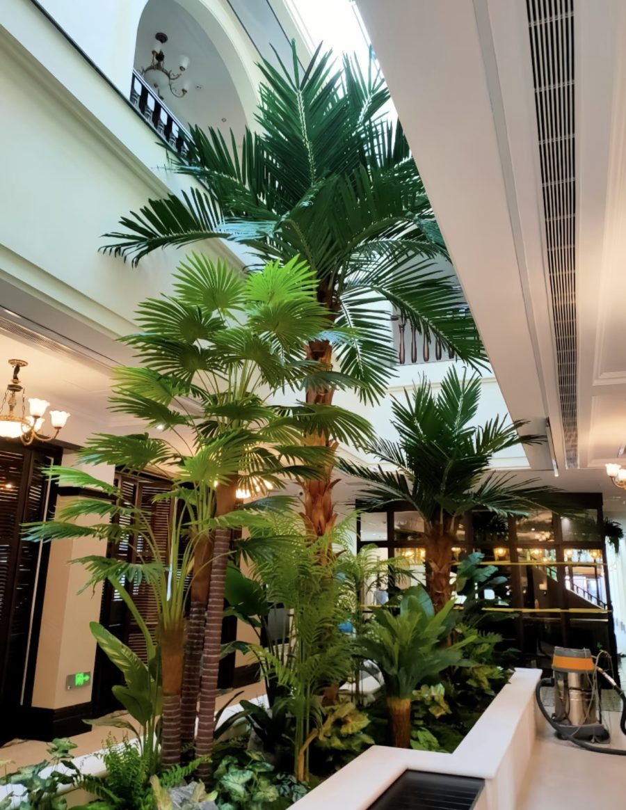 Artificial Fan Palm Tree