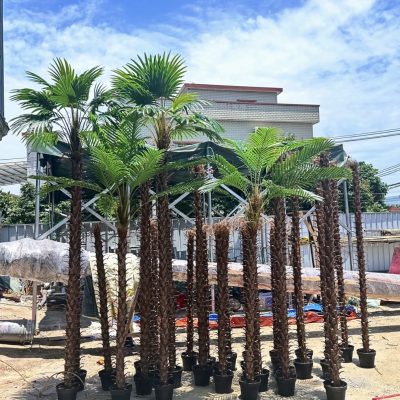 Artificial Fan Palm Tree