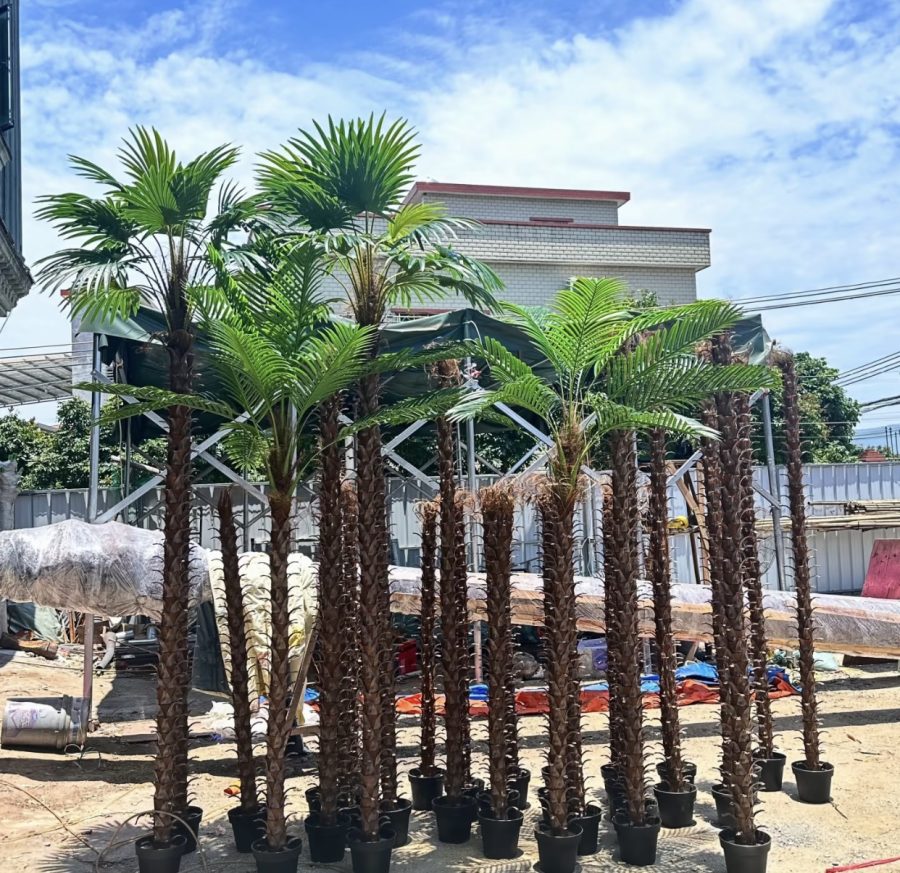 Artificial Fan Palm Tree