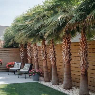 Artificial Fan Palm Tree