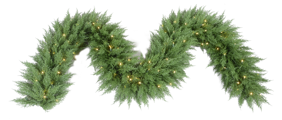 NHU0916-400T-100L Pine Cone Garland Wreath - Personalized Decor & Adjustable Length