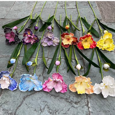 2-Bloom EVA Iris Stems| Realistic Texture