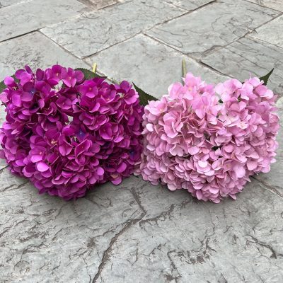 Budget-Friendly| 5-Bloom Silk French Hydrangeas