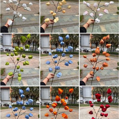 Upright&Trailing Style | Artificial Physalis Branches