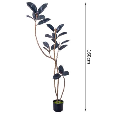 Artificial Black Rubber Tree