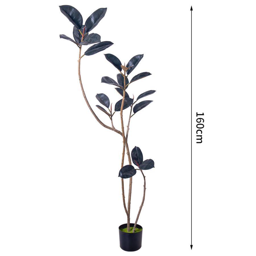 Artificial Black Rubber Tree