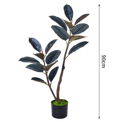 Artificial Black Rubber Tree