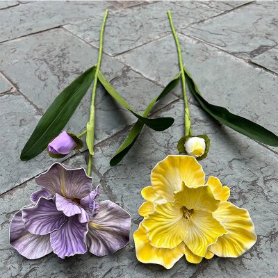 2-Bloom EVA Iris Stems| Realistic Texture
