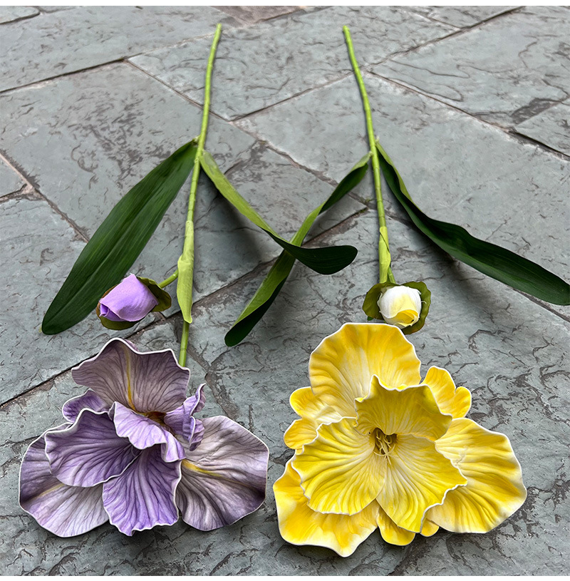 2-Bloom EVA Iris Stems| Realistic Texture