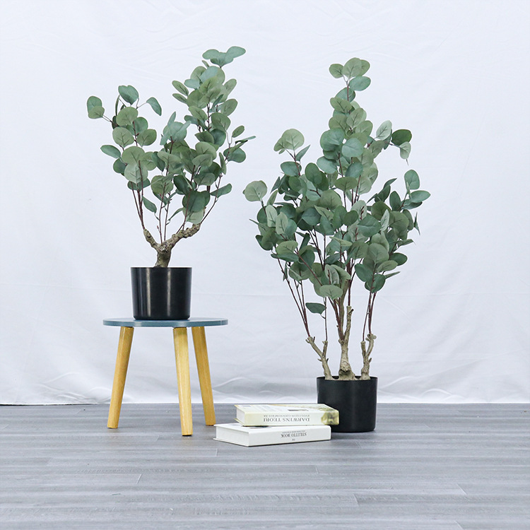 Artificial Potted Eucalyptus Tree