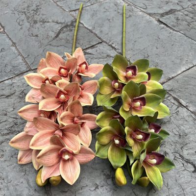 10-Bloom Real-Touch Cymbidium Orchid