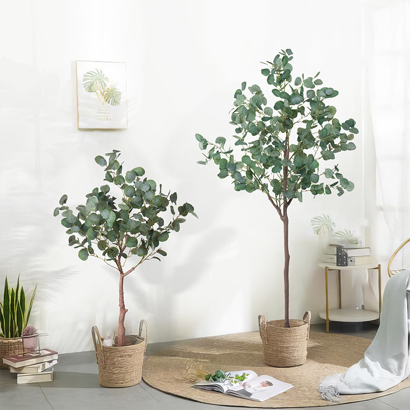 Artificial Potted Eucalyptus Tree