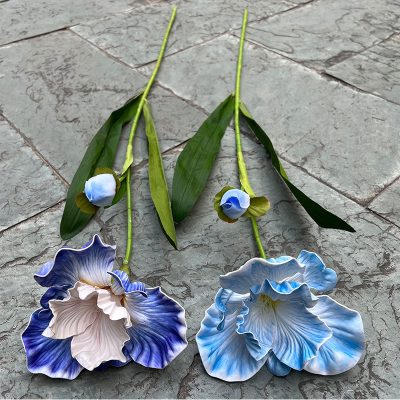 2-Bloom EVA Iris Stems| Realistic Texture