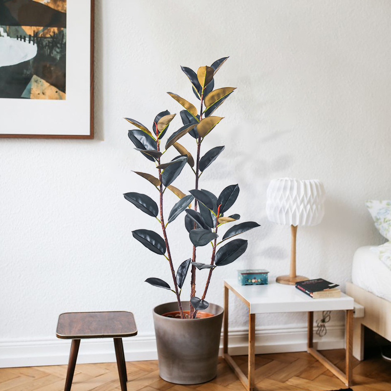 Artificial Black Rubber Tree