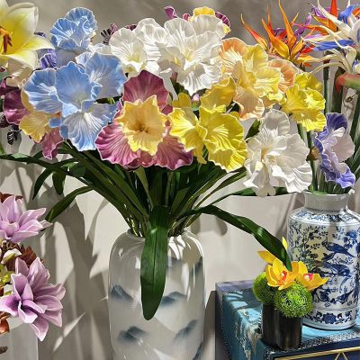 2-Bloom EVA Iris Stems| Realistic Texture