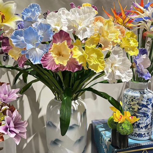 2-Bloom EVA Iris Stems| Realistic Texture