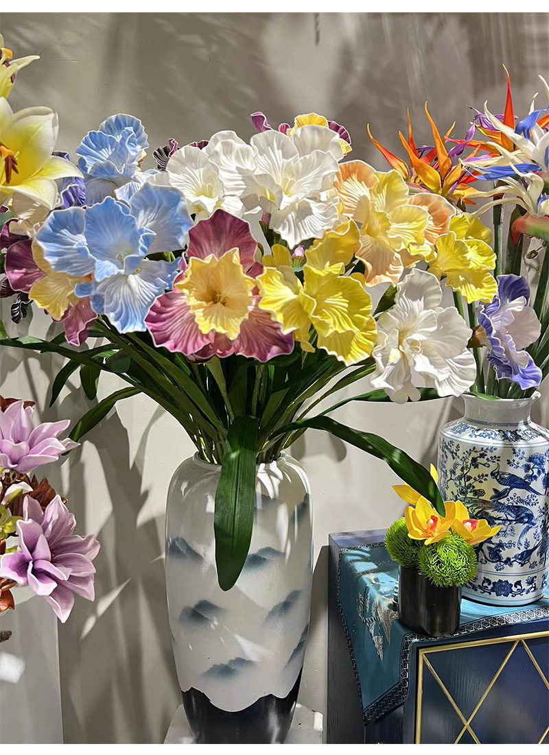 2-Bloom EVA Iris Stems| Realistic Texture