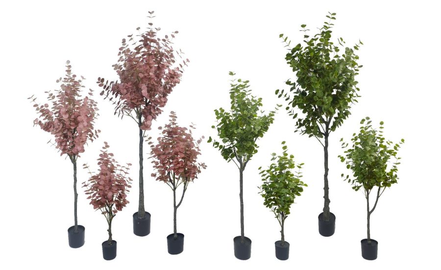 Artificial Potted Eucalyptus Tree
