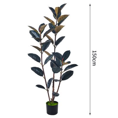 Artificial Black Rubber Tree