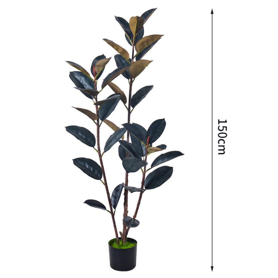 Artificial Black Rubber Tree