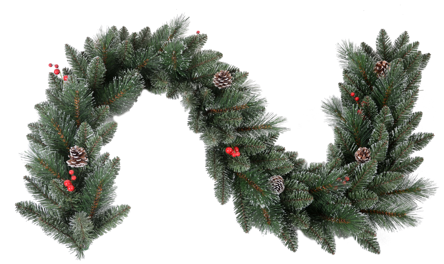 XUR0612-134T Pine Cone Garland Wreath - Personalized Decor & Adjustable Length