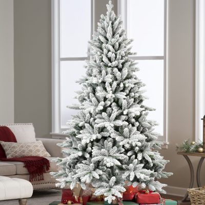 SCXT| PE+PVC Mixed Flocked Xmas Tree